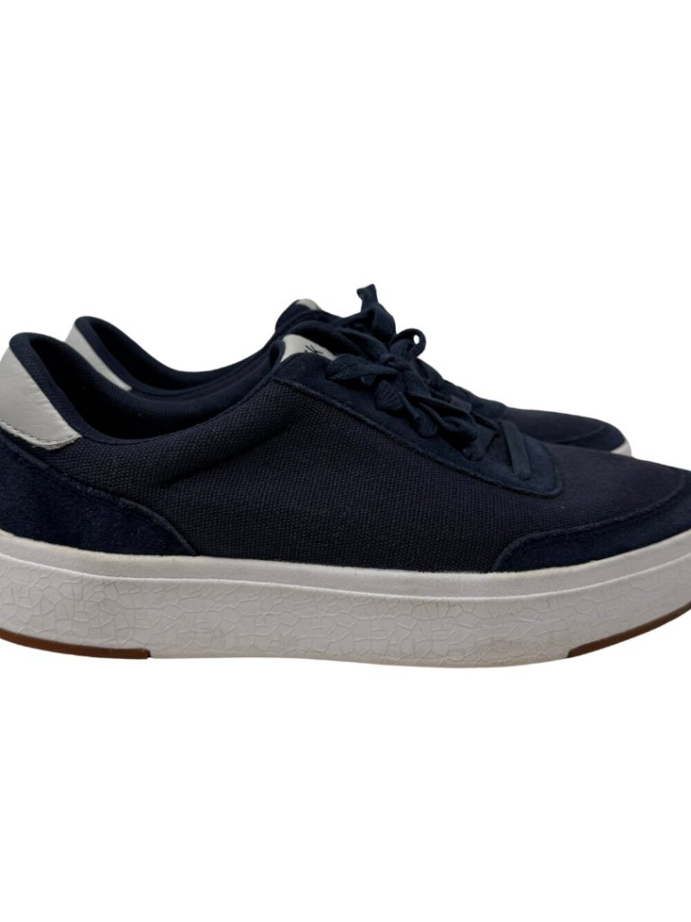 Kizik Prague Platform Sneakers Shoes Women's 7.5 Wide Navy Blue Minimalist Chic